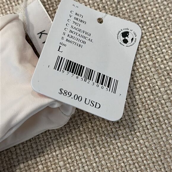 New Free People Kya Reversible Camilia Bikini Bottoms Sage / Figi Sz Large - Picture 10 of 10